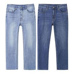 에코워싱 히든 밴딩 스판 청바지 28~40사이즈