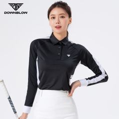 다운블로우 여성 봄 여름 골프웨어 카라 긴팔 티셔츠