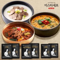 미스타셰프 육개장 2팩+추어탕 2팩+설렁탕 2팩