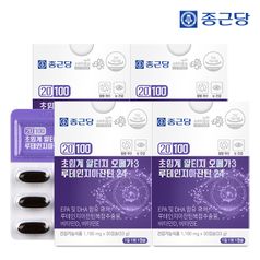 종근당 20100 저온 초임계 알티지 오메가3 루테인 지아잔틴 24 4박스