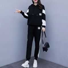 블랙 스타일 트레이닝 세트 여성홈웨어 B22blackset