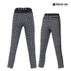 여성 여름 골프웨어 골프 편한 스판 패턴 슬림 바지