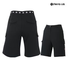 여성 여름 골프웨어 골프 밴딩 포인트 카고 반바지