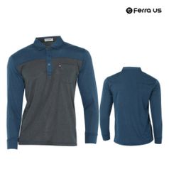 남성 봄 가을 골프웨어 골프 카라 모던 긴팔 티셔츠