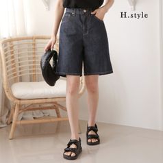 (MIZ)1302이염방지뒷절개데님반바지