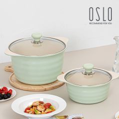 오슬로 허브 인덕션 냄비세트 2종(20양수+24양수)