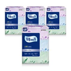 잘풀리는집 스퀘어 미용티슈 200매 3입 4개