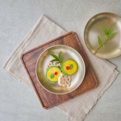 방짜 유기 반찬 그릇 앞접시 클래식 원형 찬기 소