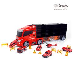 소방차 트럭 캐리어 미니카 세트 대형 남아 장난감