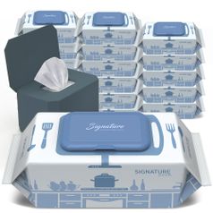 네츄럴오가닉 시그니처 세균닦는 행주물티슈 70매18팩+전용 케이스1개