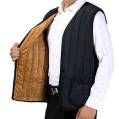 KEEP WARM 남성 패딩 융털조끼 방한 털조끼 등산 낚시 아웃도어 작업복 조끼