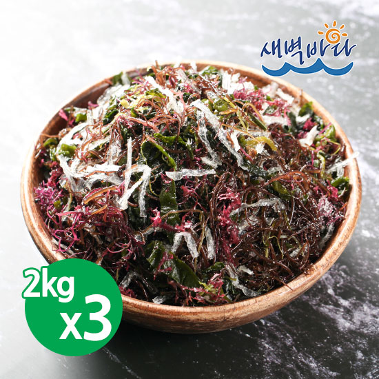 염장 해초모듬 2kg x 3봉 해조류 완도미역