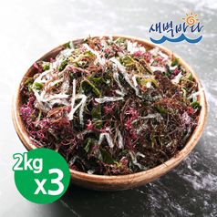 염장 해초모듬 2kg x 3봉 해조류 완도미역