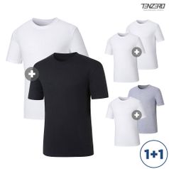 텐제로 1+1세트 30수 순면 면티셔츠/반팔티셔츠
