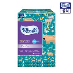 잘풀리는집 리얼실키 미용티슈 180매 6입 1개
