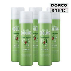 도루코 프로즌 아보카도 쿨링 쉐이빙폼 250ml 5개
