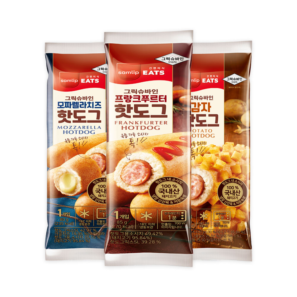 삼립 냉동 그릭슈바인 프랑크푸르터 핫도그 20입 외 택