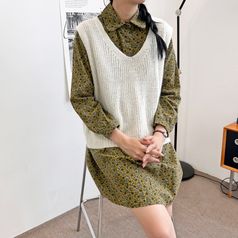 UPP 1024 여자브이니트 조끼베스트