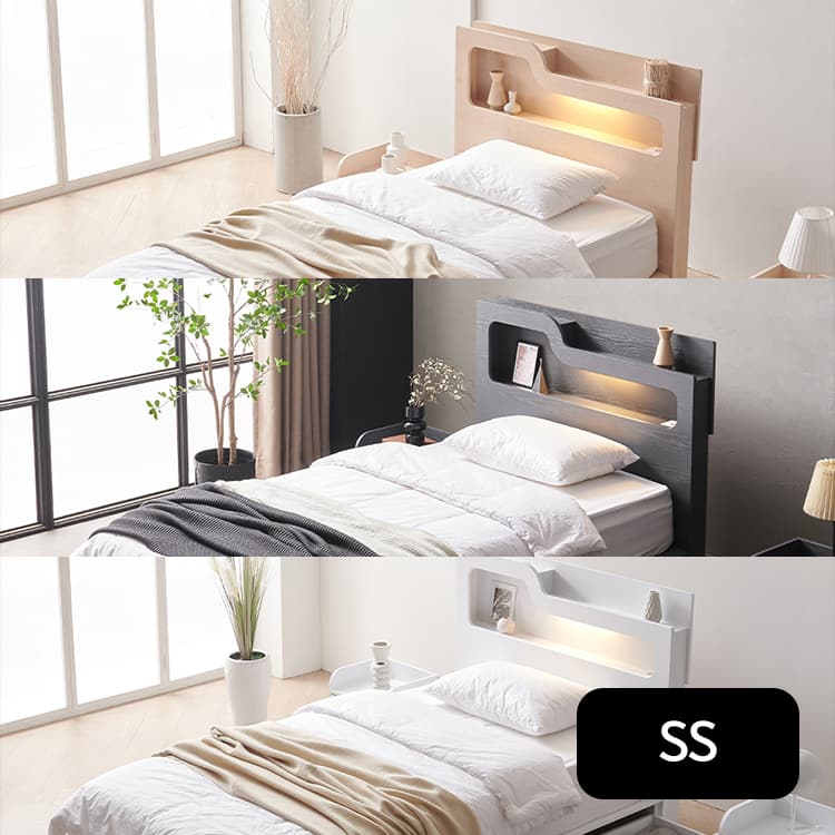 (해피콜 사이즈 교환)에넥스 소피아 LED 유로탑 수납 침대 수퍼싱글5%쿠폰+구매 후 3천원 적립