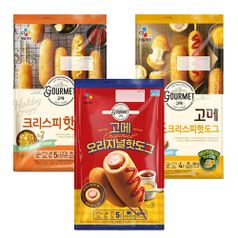 CJ제일제당 고메 크리스피핫도그 / 치즈크리스피핫도그 / 오리지널 핫도그