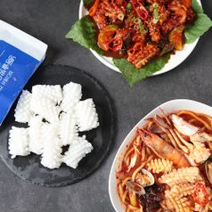 칼집 솔방울 오징어 200g 4팩