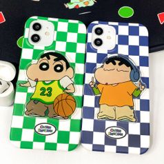 놀줄아는 짱구 체커보드 하드케이스 아이폰 갤럭시 노트10 노트20