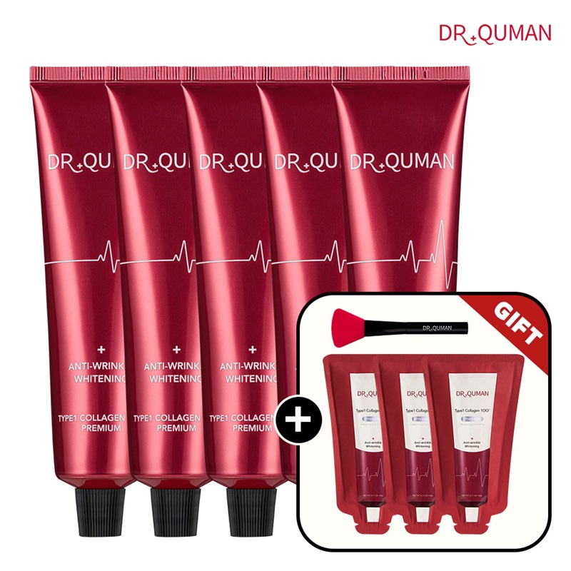 닥터큐먼 Type1 콜라겐 100 크림팩 60gX5+10gX3+스파출러구매 후 3천원 적립