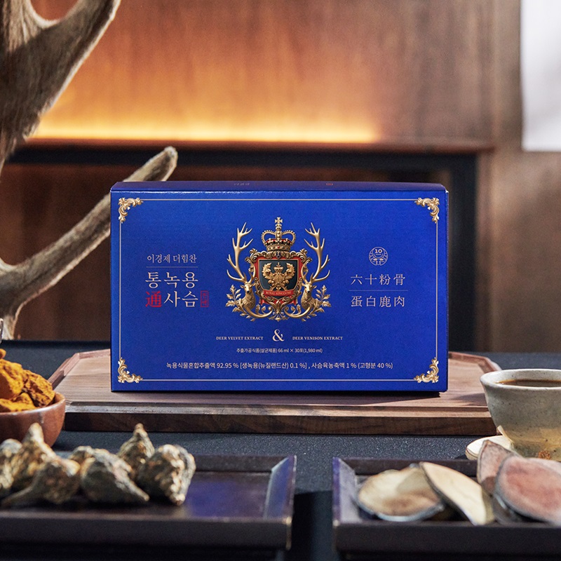 시즌8 이경제 더힘찬 통녹용 사슴진액 (66mlX30포)X4박스구매 후 3천원 적립 2