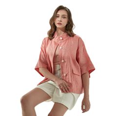 (초특가)미르바네스 린넨 블렌디드 프렌치 썸머 자켓_NS