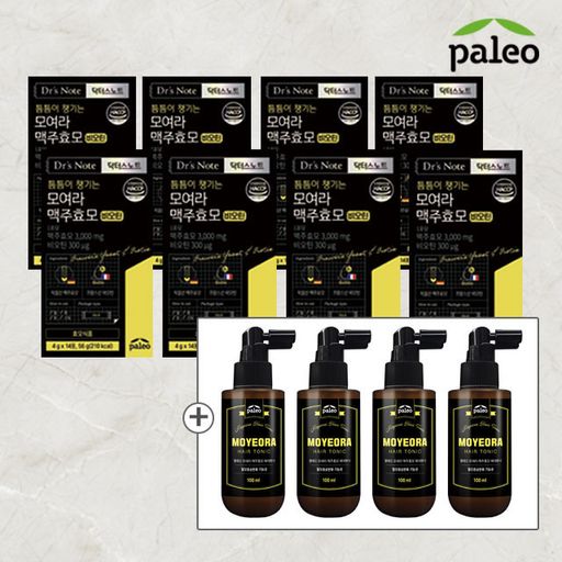 팔레오 모여라 맥주효모 비오틴 8박스+헤어토닉 4병5%쿠폰+구매 후 3천원 적립