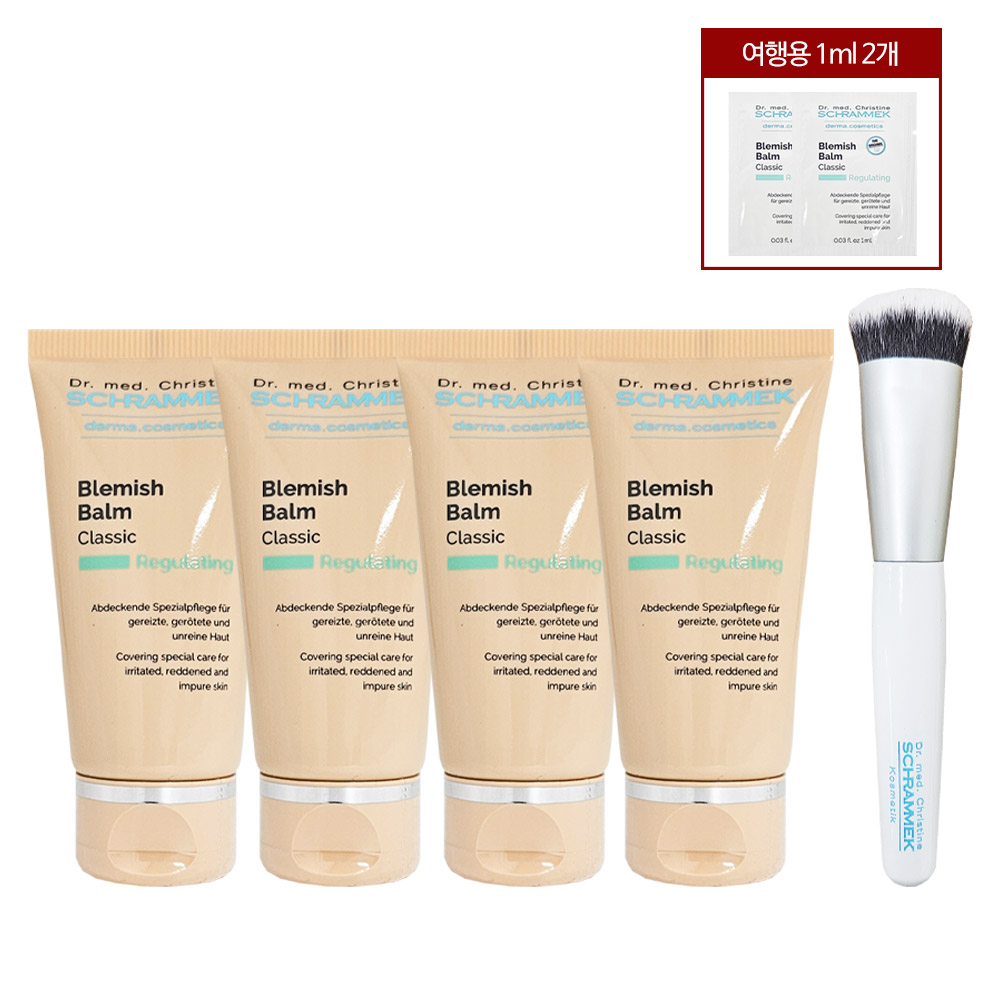 닥터 슈라멕 블래미쉬 밤 비비 크림 30ml 4개+여행용 2개+정품 브러쉬