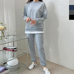 블레오 여성 봄 가을 트레이닝복 긴팔 맨투맨 조거팬츠 세트