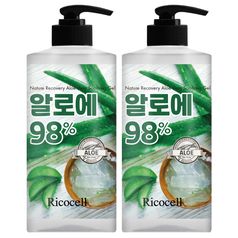 리코셀 저자극 대용량 알로에 98% 수딩젤 1000ml 2개