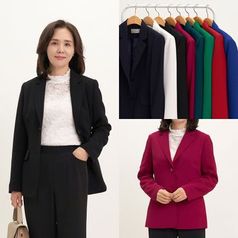엄마옷 마미소 기본 정장 자켓 국내생산 베이직 하객 모임 할머니 빅사이즈 40 70 마담 중년 여성 옷