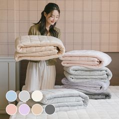 아망떼 소울메이트 고정밴드 플란넬 극세사 침대패드SS/Q/K 8color