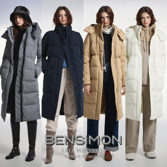 벤시몽 여성 하이넥 후드 롱패딩점퍼5%쿠폰+구매 후 3천원 적립