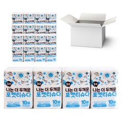 케이티 더 두꺼운 포켓티슈(10매X8개) 1박스 120개입 /휴지 휴대용 여행용