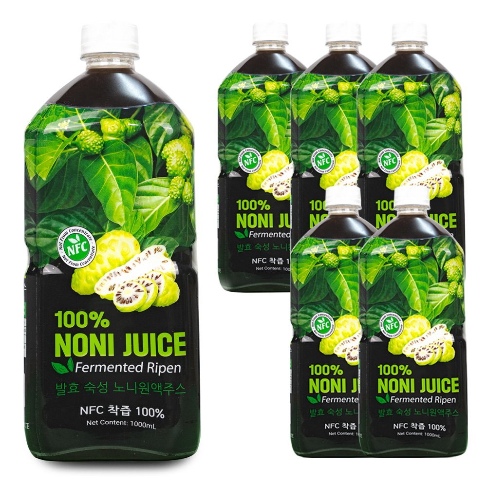 파모빗 발효 숙성 노니원액주스 100% 1000ml 6병