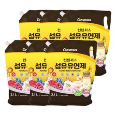 컨센서스 표준형 순한 섬유유연제 2.1L (리필) x6개 (2가지향 택1)