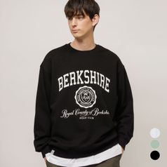 RCB폴로클럽 남녀공용 버크셔 그래픽 크루넥 맨투맨 티셔츠 3color