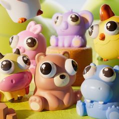 10개세트)말랑이 장난감 블럭 보드게임 미니 완구 모형 세트