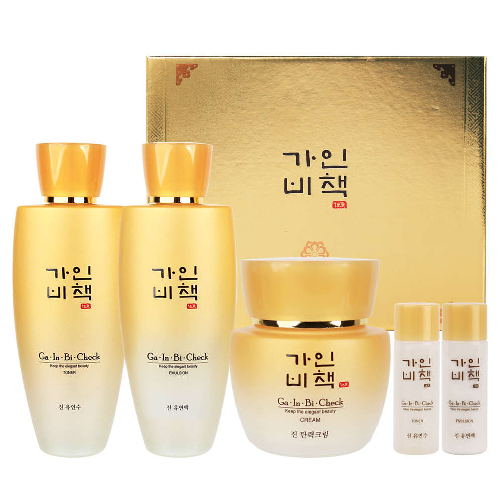 가인비책 진 여성 3종세트(+추가 30ml*2) / 수삼배양근 엑소좀 피부탄력 영양보습