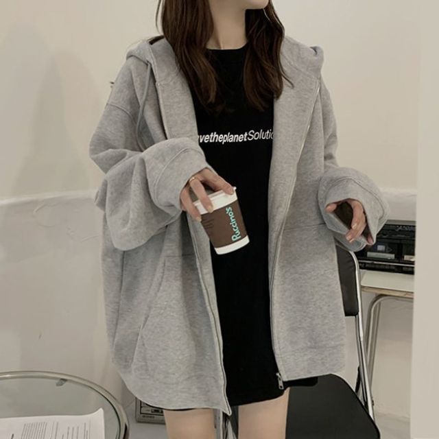 LKHD033컬러 여성 무지 후드집업 [WD59C6A]