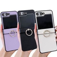 갤럭시 Z플립6 케이스 힌지보호 가죽 풀커버 제트플립6 링케이스