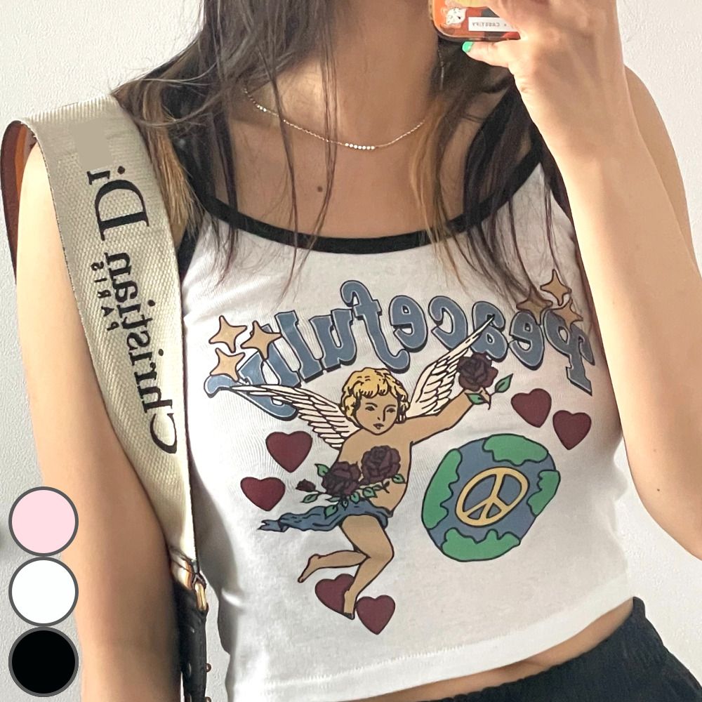 엔젤 크롭 나시 [WCE2FF0]