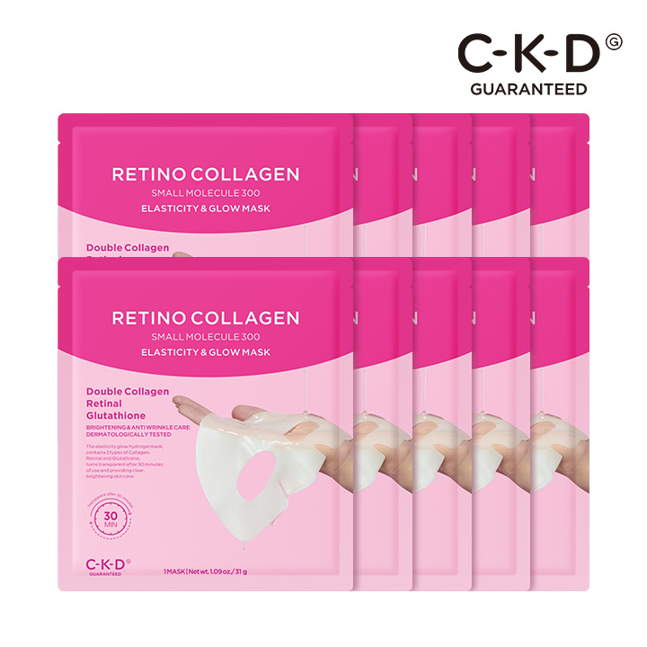 CKD 레티노콜라겐 저분자 300 탄력광채 마스크 10매