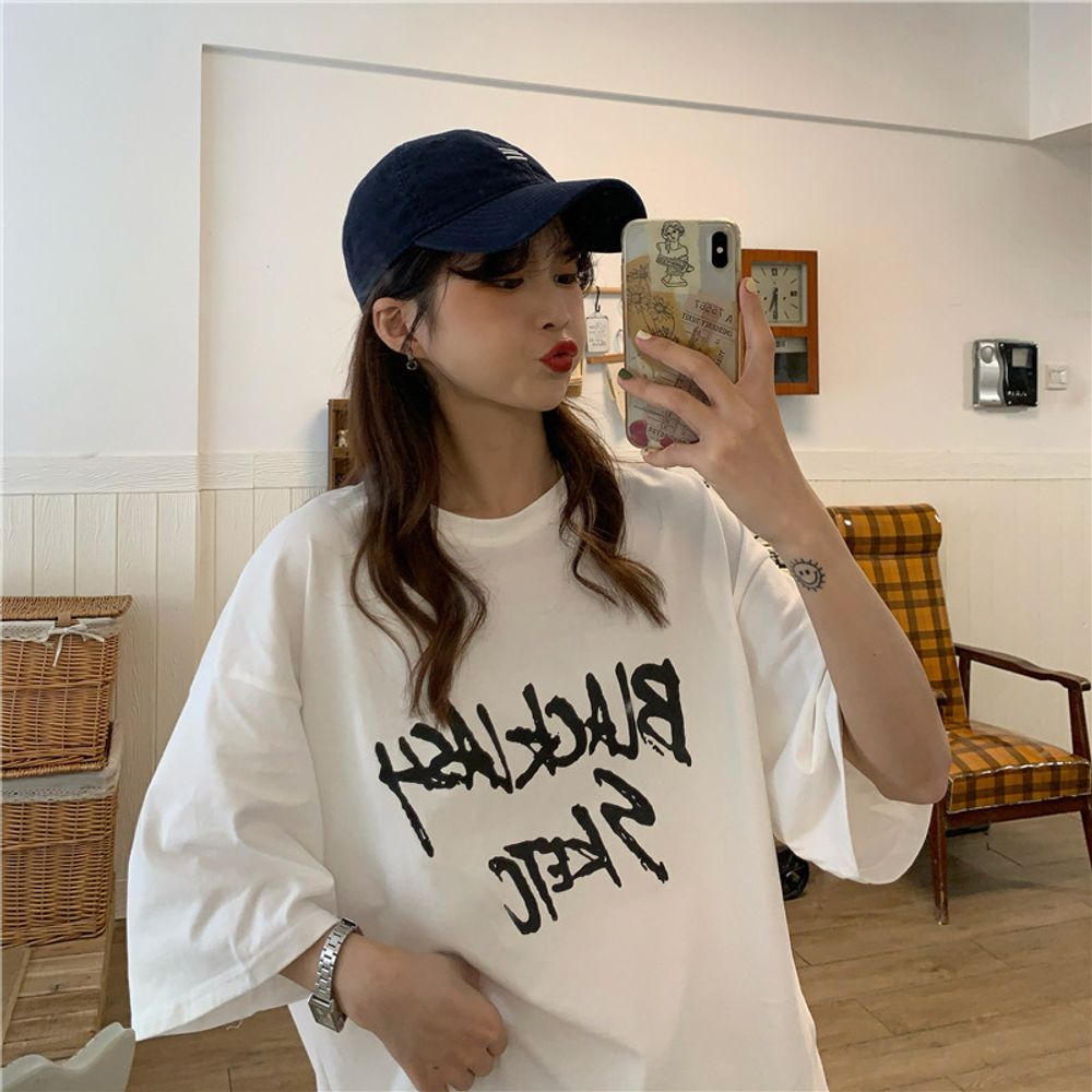 블랙래쉬 여성 반팔 박스 티셔츠 [WEEBB53]