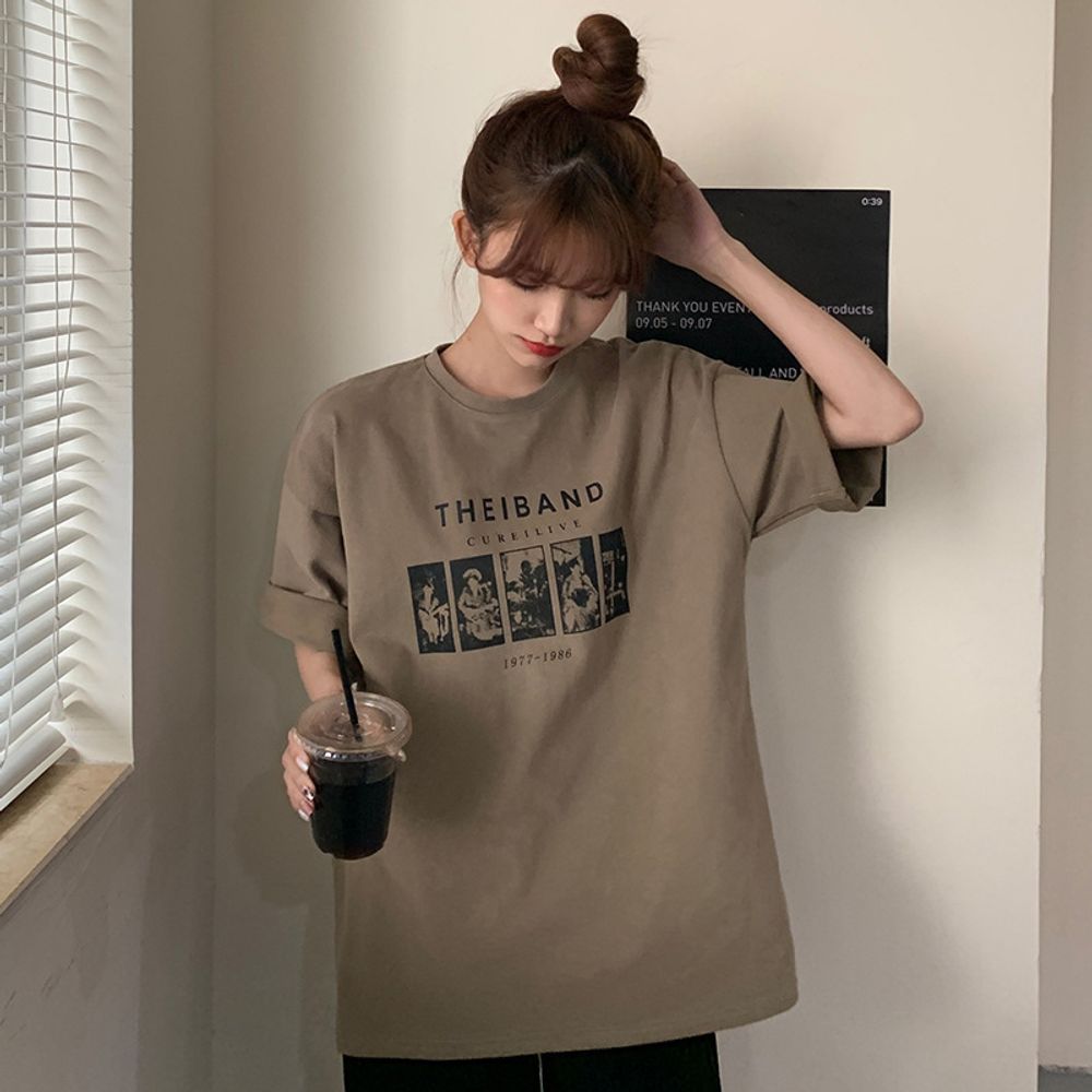 더밴드 여성 반팔 박스 티셔츠 [WEEBB4A]