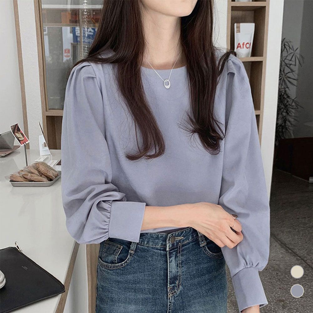 핀턱 블라우스 [WBE3A81]