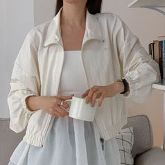 (OT)토핑바람막이 봄 여성 바람막이 점퍼